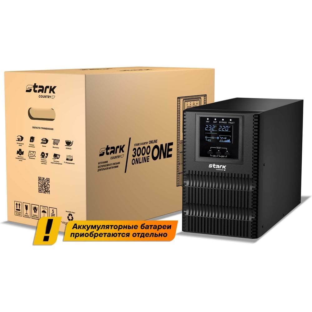 Изображение товара Источник бесперебойного питания Stark Country 3000 Online ONE 3000 ВА