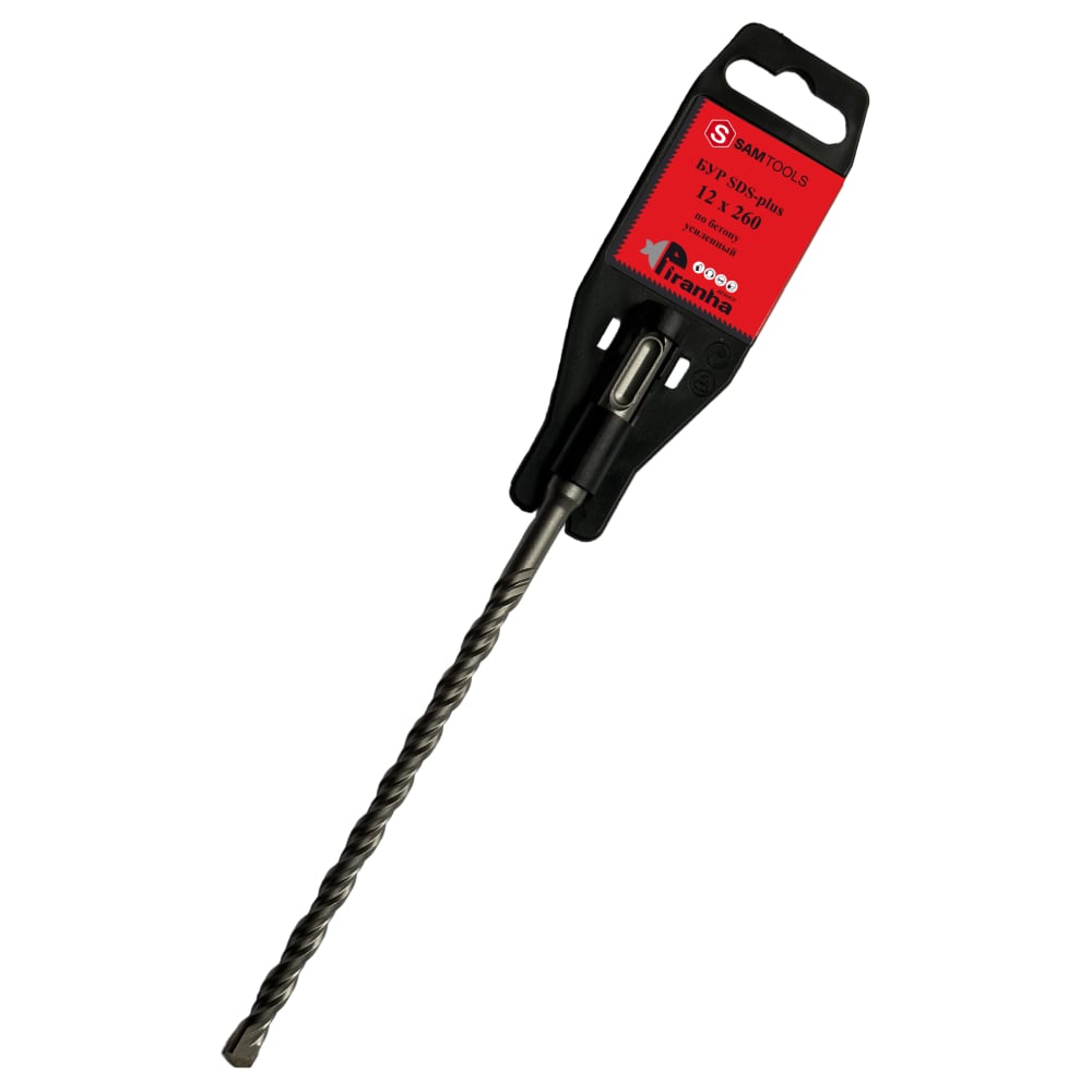 Изображение товара Бур по бетону SAMGRUPP SDS-plus 12x260 PIRANHA SAMC-008212260
