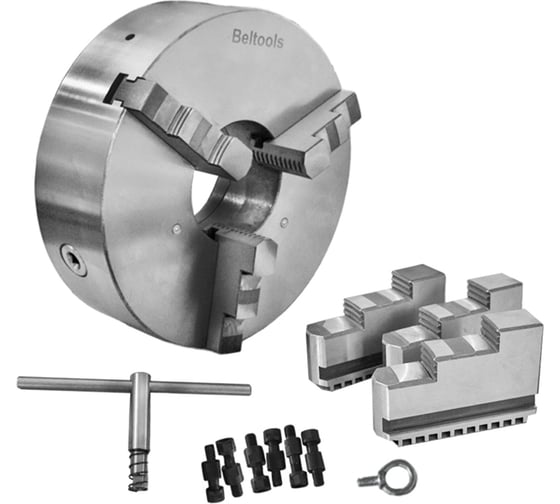 Изображение товара Патрон токарный 500-ПТ 3-x кулачковый (7100-0049П) К11/С11 с обратными кулачками Beltools ri.262.193