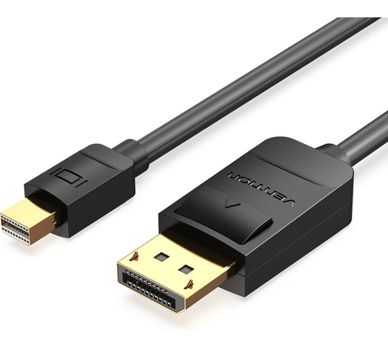 Изображение товара Кабель VENTION DisplayPort v1.2 20M/Mini DP M - 2м, черный HAABH