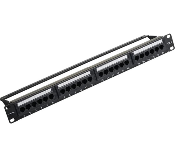 Изображение товара Патч-панель VENTION 24 порта, RJ-45, кат. 6, черная KGCB0