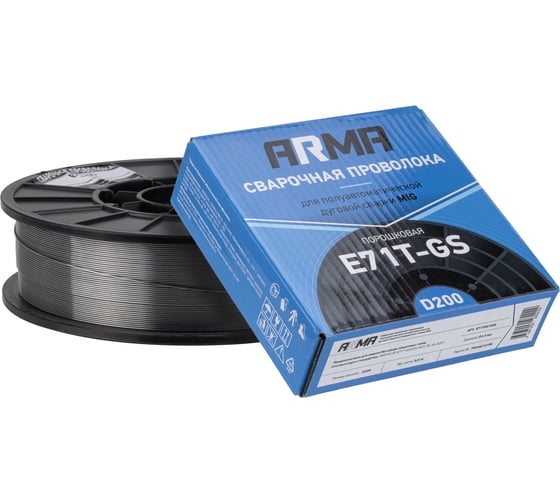 Изображение товара Проволока порошковая ARMA E71TGS 1.0 мм по 5 кг E71TGS1005