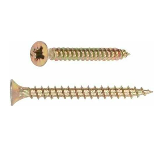 Изображение товара Шуруп STARFIX универсальный, 4.5x20 мм, желтый цинк, 12000 шт в коробе SM-30400-12000