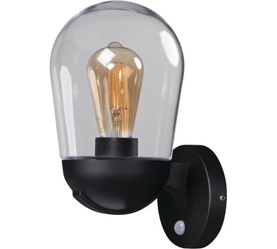 Изображение товара Садовый настенный светильник с датчиком движения, со сменным источником света KANLUX LIEGO EL 28 UP SE B 36533