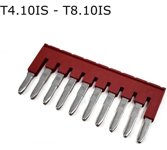 Изображение товара Перемычка гребенчатая Провенто для пружинных и втычных клемм на 3 контакта, 10 шт T5.3IS