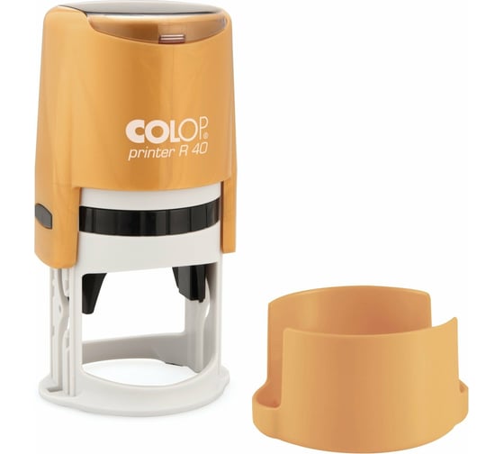 Изображение товара Оснастка для круглой печати Colop Printer диаметр 41,5 мм, с крышкой R 40 золот