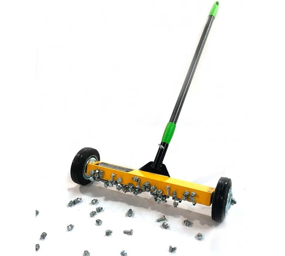 Изображение товара Магнитный сборщик на колесах 330 мм Проф-Магнит Подборщик330-С100