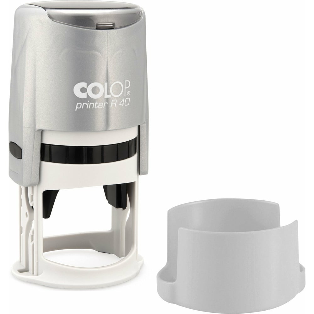 Изображение товара Оснастка для круглой печати Colop Printer диаметр 41.5 мм с крышкой серебристая