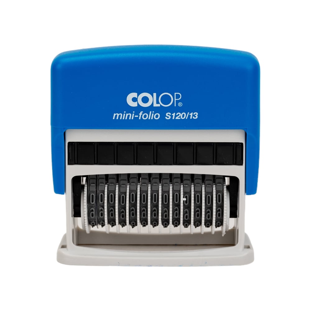Изображение товара Мини-нумератор Colop 13 разрядный с высотой шрифта 3.8 мм синий