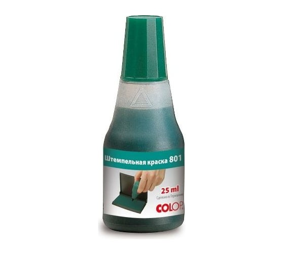 Изображение товара Штемпельная краска Colop 25 мл, 801/25 мл зеленая 801з