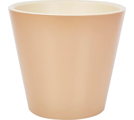 Изображение товара Горшок для цветов Ingreen London, на колесах, 15,7 л, молочный шоколад 224314