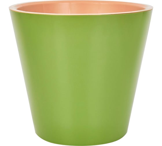 Изображение товара Горшок для цветов Ingreen London, на колесах, 15,7 л, оливковый 224315