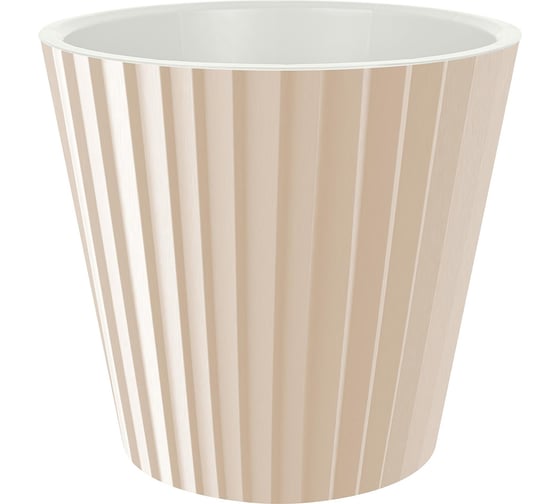 Изображение товара Горшок для цветов Ingreen Sand, 2 л, молочный шоколад 249398