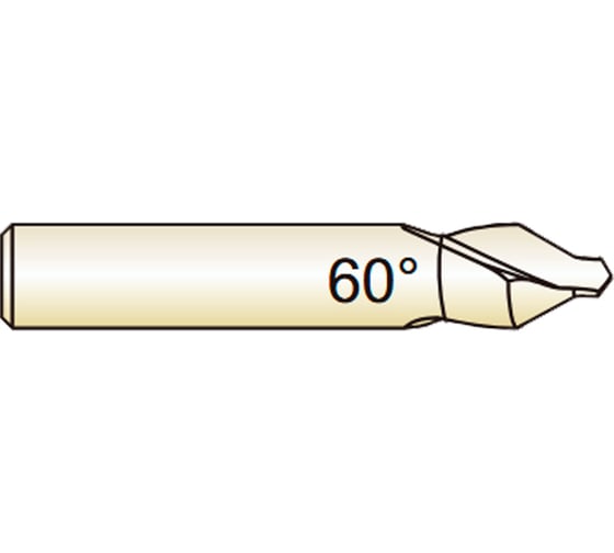 Изображение товара Сверло из быстрорежущей стали центровочное YG-1 Center Drill HSS DIN 333 форма А, 0.5x3.15x0.8x25 D1303005