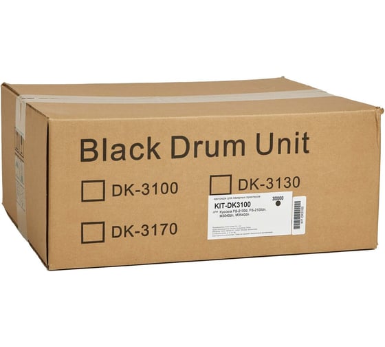 Изображение товара Блок фотобарабана КИТОнер DK-3100, 300000 страниц, Kyocera FS-2100d, FS-2100dn,M3040dn, M3540dn KIT-DK3100
