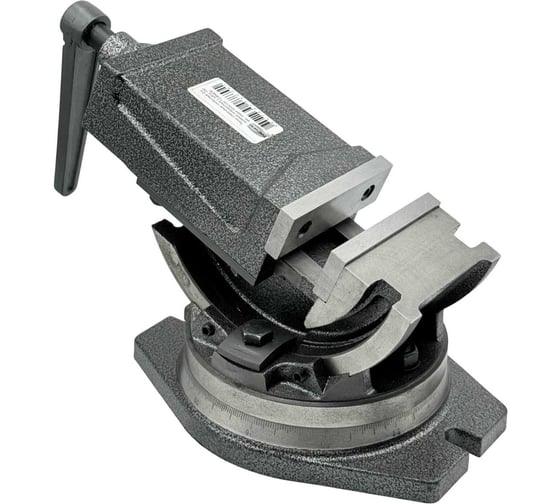 Изображение товара Тиски станочные TORNERI глобусные 2-х осевые поворотные L губок 100 мм, серия QHK100 Т025879