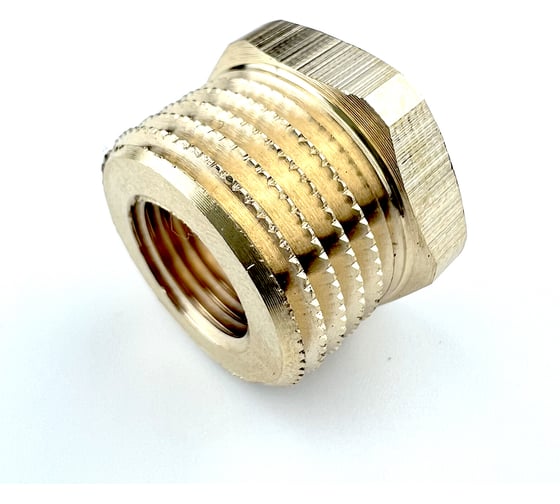 Изображение товара Футорка Профитт латунная, НР 1/2" х ВР 1/4" 3170420