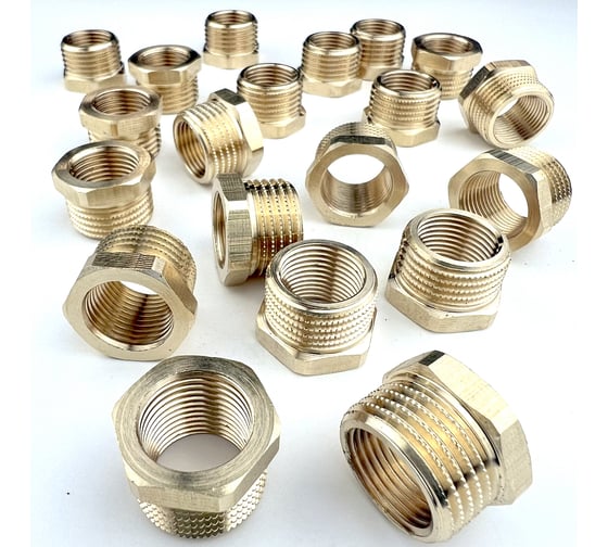 Изображение товара Футорка Профитт латунная, НР 1/2" х ВР 3/8" - 20 шт. 9274917