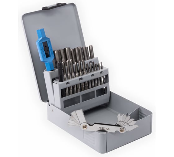 Изображение товара Набор ручных метчиков GSR DIN352 M3-M12 23 предмета 00708050