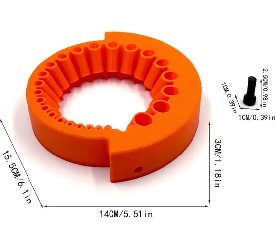 Изображение товара Насадка, точилка на УШМ Альфадиск для заточки сверл диаметром от 2 до 13 мм 543484