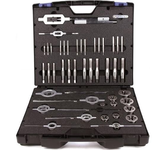 Изображение товара Набор ручных метчиков и плашек GSR UNC 1/4-1" HSSG 46 предметов 08333150