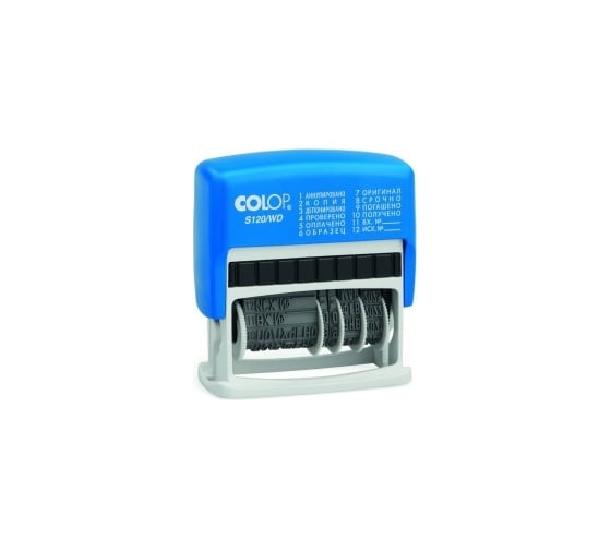 Изображение товара Мини-датер Colop с 12 бухгалтерскими терминами S 120/WD