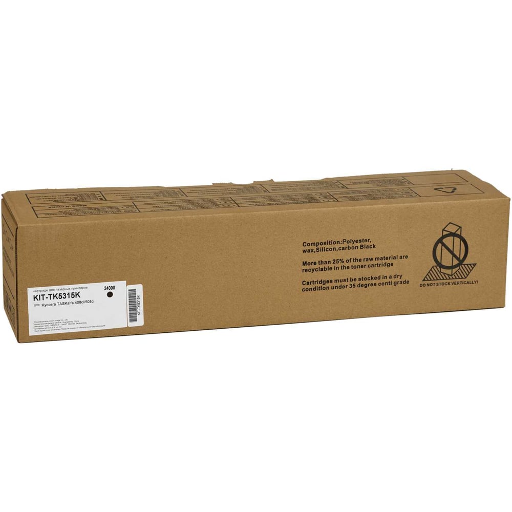 Изображение товара Картридж КИТОнер TK-5315K, TK-5315K, черный, 24000 стр, Kyocera TASKalfa 408ci/508ci KIT-TK5315K