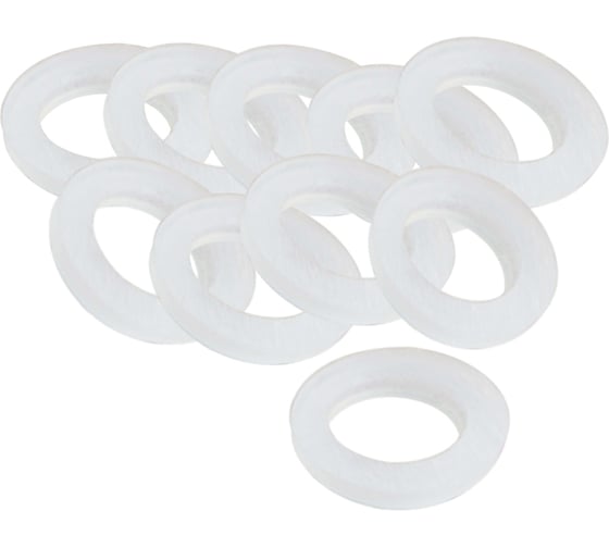 Изображение товара Набор прокладок Профитт прозрачный ПВХ пластикат, 1", 19х30 мм, 10 шт. 9273255