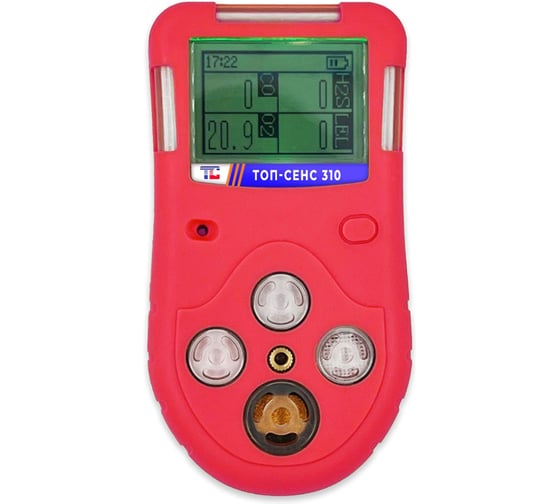 Изображение товара Портативный газоанализатор ООО Техно-Ас Топ Сенс 310 (CH4(0-50НКПР), О2, СО, H2S) 00-Б0008970