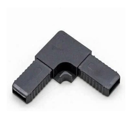 Изображение товара Уголок GREEN MAX для москитной сетки цельнолитой ABS СЕРЫЙ 7016, 100шт, A110