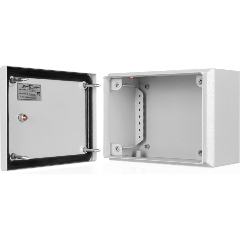 Изображение товара Клеммный бокс на винтах ООО ЭЛМА 20.15.12 6-КБв004 навесной стальной влагозащищенный