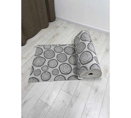 Изображение товара Коврик универсальный JOY HOME 80 см арт.V20033B Поленья серо-бежевый 14003