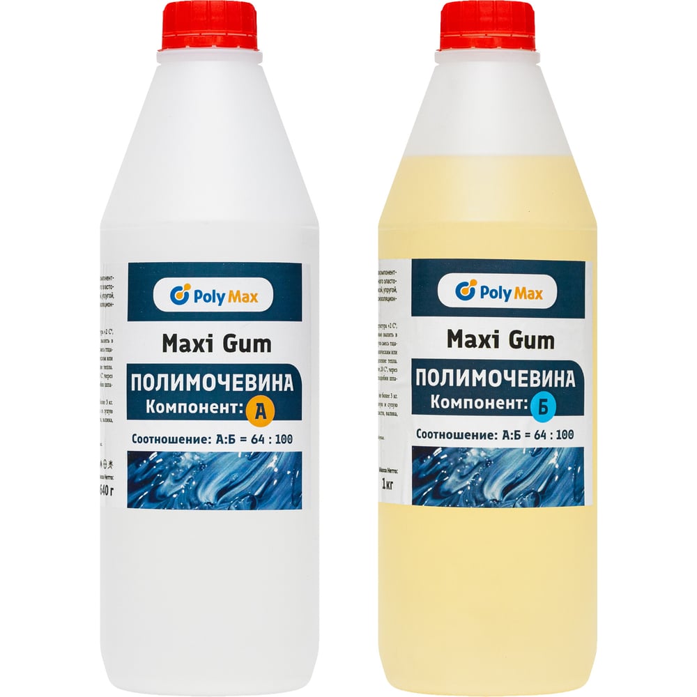 Изображение товара Прозрачная полимочевина Poly max Maxi Gum 1,64 кг гидроизоляционный состав