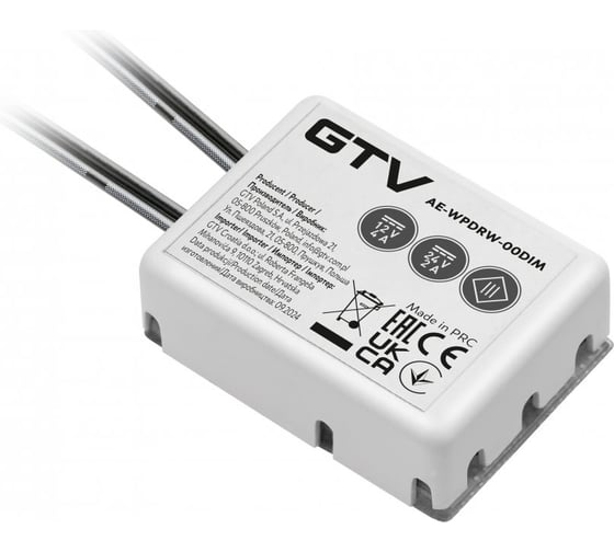 Изображение товара Выключатель бесконтактный для плиты и деревянных полок GTV 12V, IP20, до 50W с диммированием AE-WPDRW-00DIM
