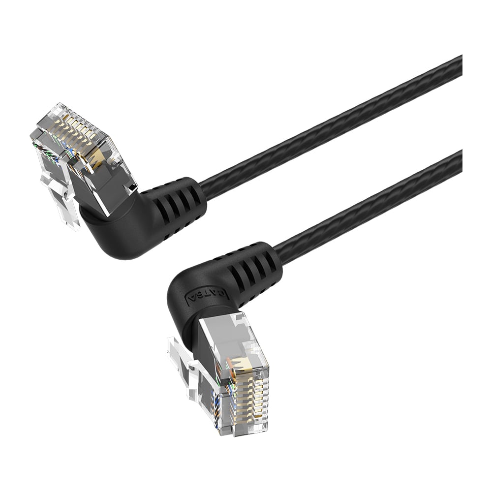 Изображение товара Патч-корд VENTION прямой UTP cat6a RJ45 90° 10м черный