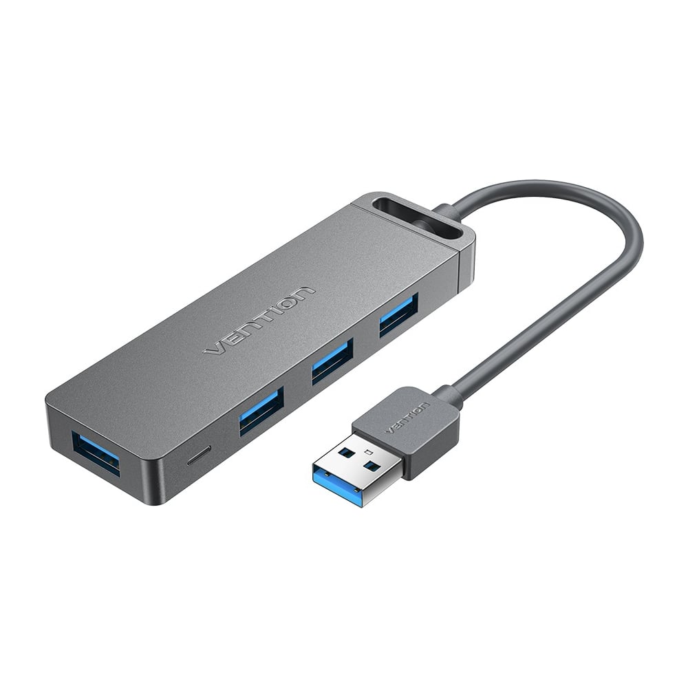Изображение товара Концентратор VENTION OTG USB 3.0 на 4 порта Серый - 1м. CHLHF