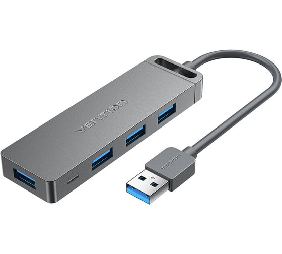 Изображение товара Концентратор VENTION OTG USB 3.0 на 4 порта Серый - 1м. CHLHF