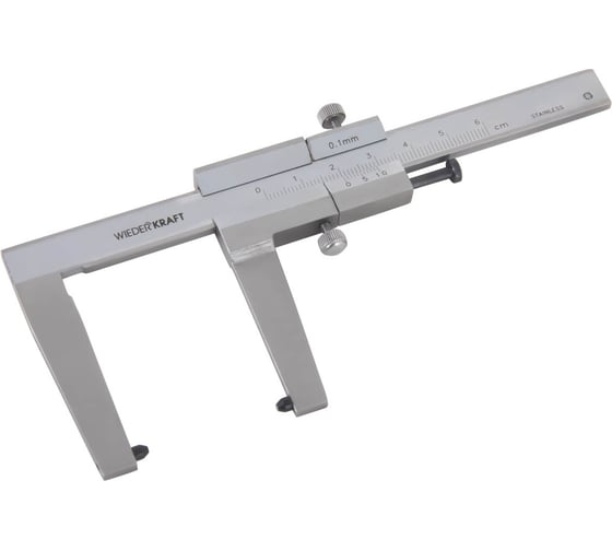 Изображение товара Штангенциркуль для тормозных дисков WIEDERKRAFT 0-60 мм, 0.1 мм, губки 55 мм WDK-DB601