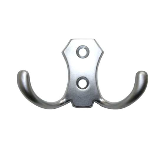 Изображение товара Крючок MF H5505E, AL, 2-х рожковый, матовый хром 973621v