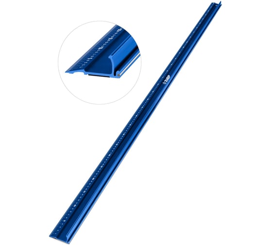 Изображение товара Усиленная алюминиевая линейка со стальной направляющей ЗУБР Профессионал 1.5 м 34382-150