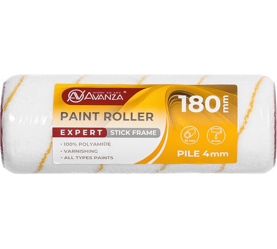 Изображение товара Валик Avanza 100% полиамид, 180 мм, ворс 4 мм VR13-180