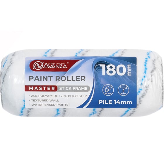 Изображение товара Валик Avanza полиамид/полиэстер, 180 мм, ворс 14 мм VR22-180