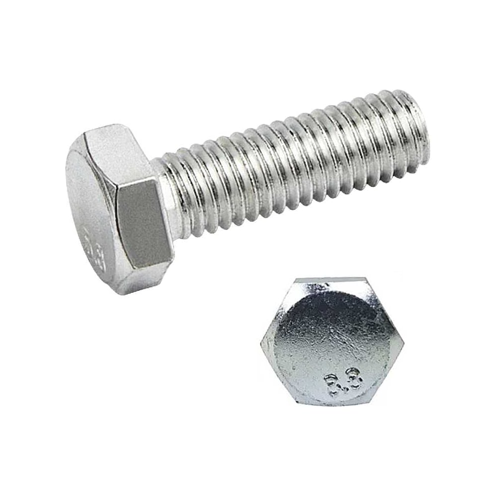 Изображение товара Болт высокопрочный 23 Болта, М16x25 ОЦ, к.п.8.8, DIN933, (20 шт.) А02001602535002ф20