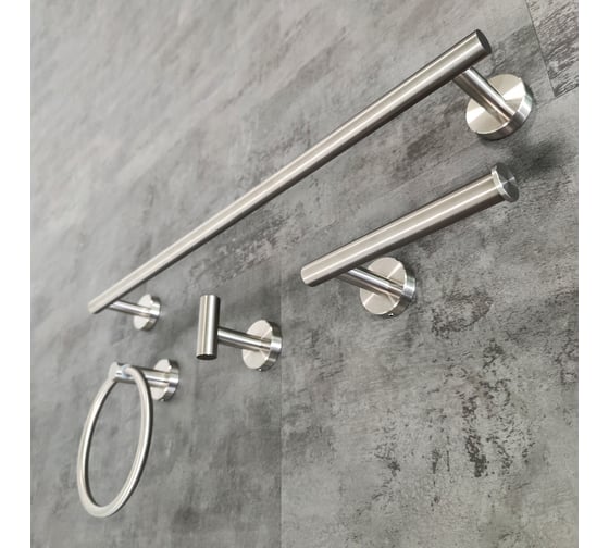 Изображение товара Набор аксессуаров для ванной комнаты из нержавеющей стали ZARATSU AISI 304 Z-A8/08