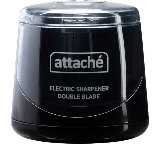 Изображение товара Точилка электрическая Attache двойное лезвие, 1 отверстие, пит. от батареек АА, черный 2142856
