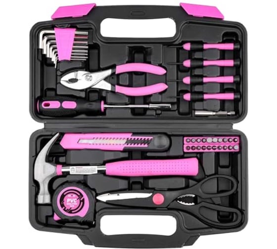 Изображение товара Набор инструментов DOWELL Pink, 40 предметов HY0010140