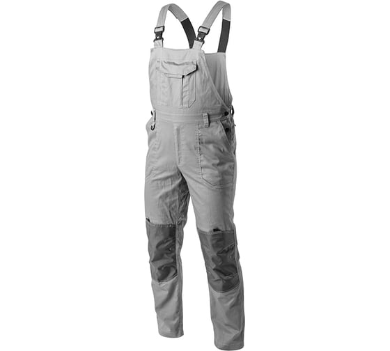 Изображение товара Рабочий полукомбинезон HOEGERT TECHNIK KALMIT светло-серые, 3XL/58 HT5K804-3XL
