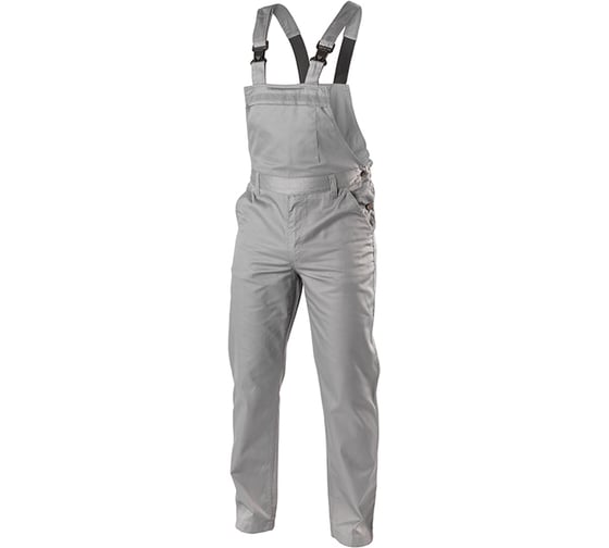 Изображение товара Рабочий полукомбинезон HOEGERT TECHNIK FABIAN светло-серые, S/48 HT5K311-S