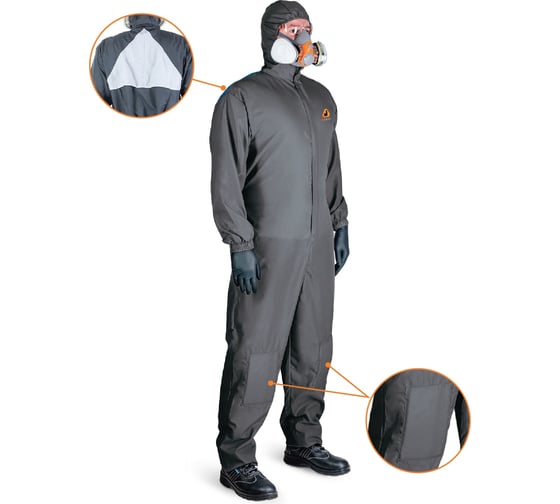 Изображение товара Малярный многоразовый комбинезон с наколенниками Jeta Safety Paint-Expert р. S/46-48 JPC-155-S