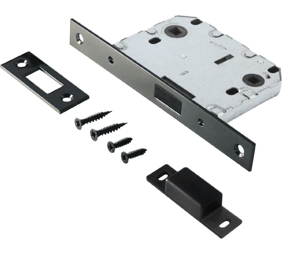 Изображение товара Защелка Аллюр L7050-MS BN (черный никель; магнитная; без ручек; с фиксатором) 11553